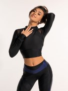 Заказать BonaFide Рашгард Rashguard OverFlow Skin (Black & Blue)
