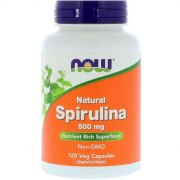 Заказать NOW Natural Spirulina 500 мг 120 раст капс